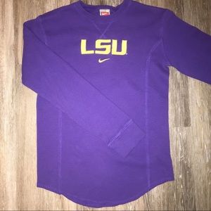Nike LSU Long Sleeve Waffle Thermal